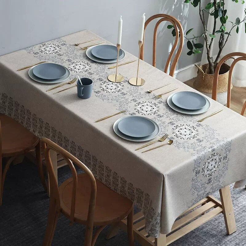 water and oil proof table cloth