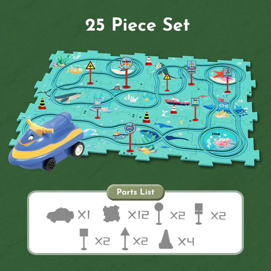 PuzzleRacer™ Kid's Car Track