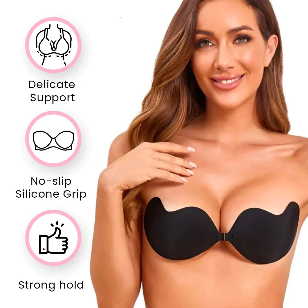 Invisible Push Up Strapless Sticky Bra