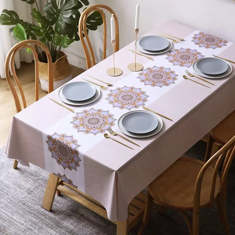 water and oil proof table cloth