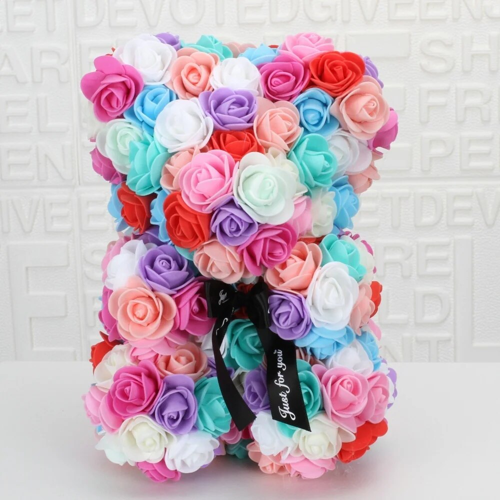 Perfect Gift: Galaxy Rose + Rose Bear