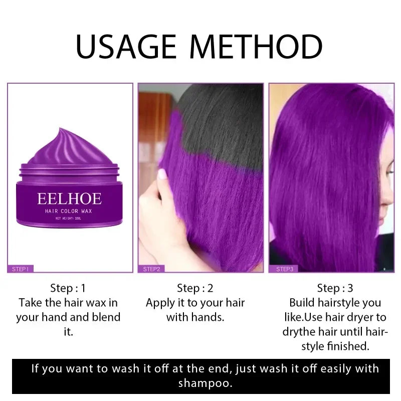 Easy Temporary Hair Color Wax