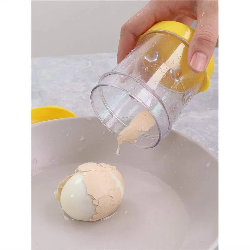 Hard boiled egg peeler