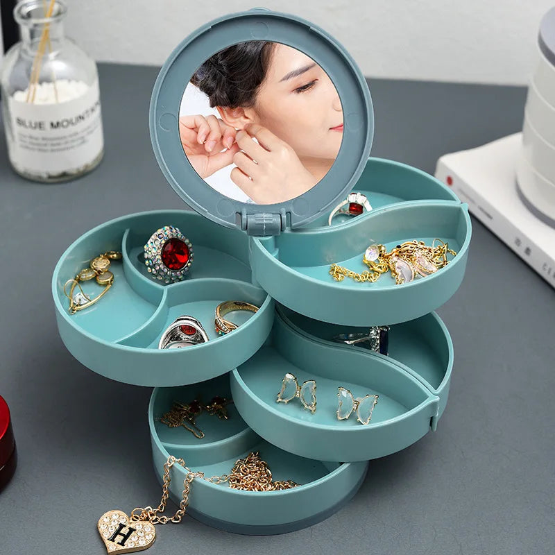 Rotatable Jewelry Storage Box