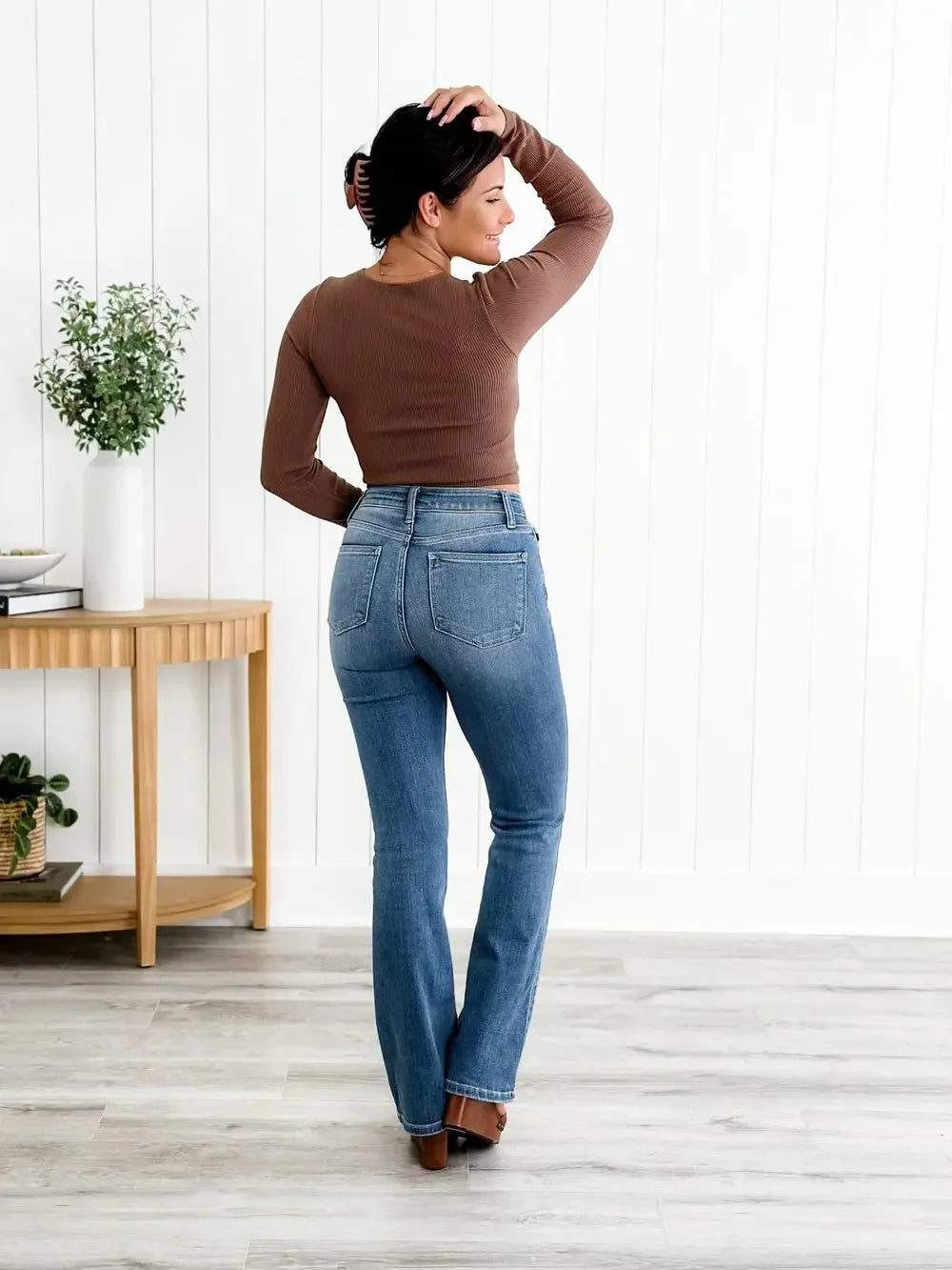 Tummy Control Bootcut Jeans