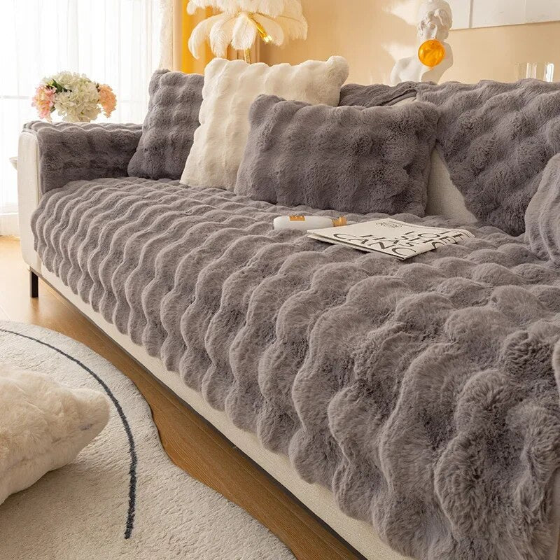 Warm Plush Sofa Cushion