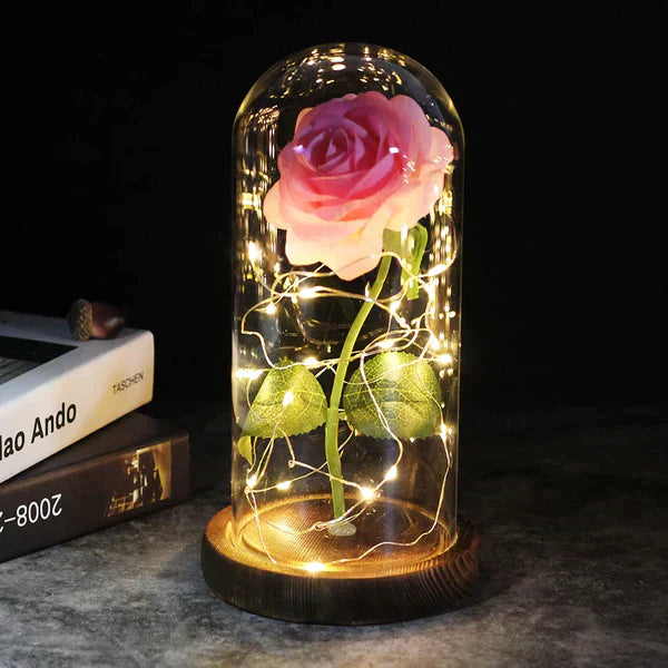 Perfect Gift: Galaxy Rose + Rose Bear