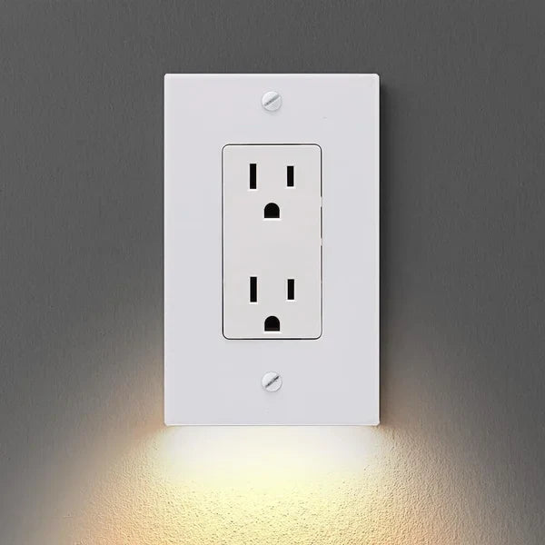 Outlet Wall Plate With LED Lights